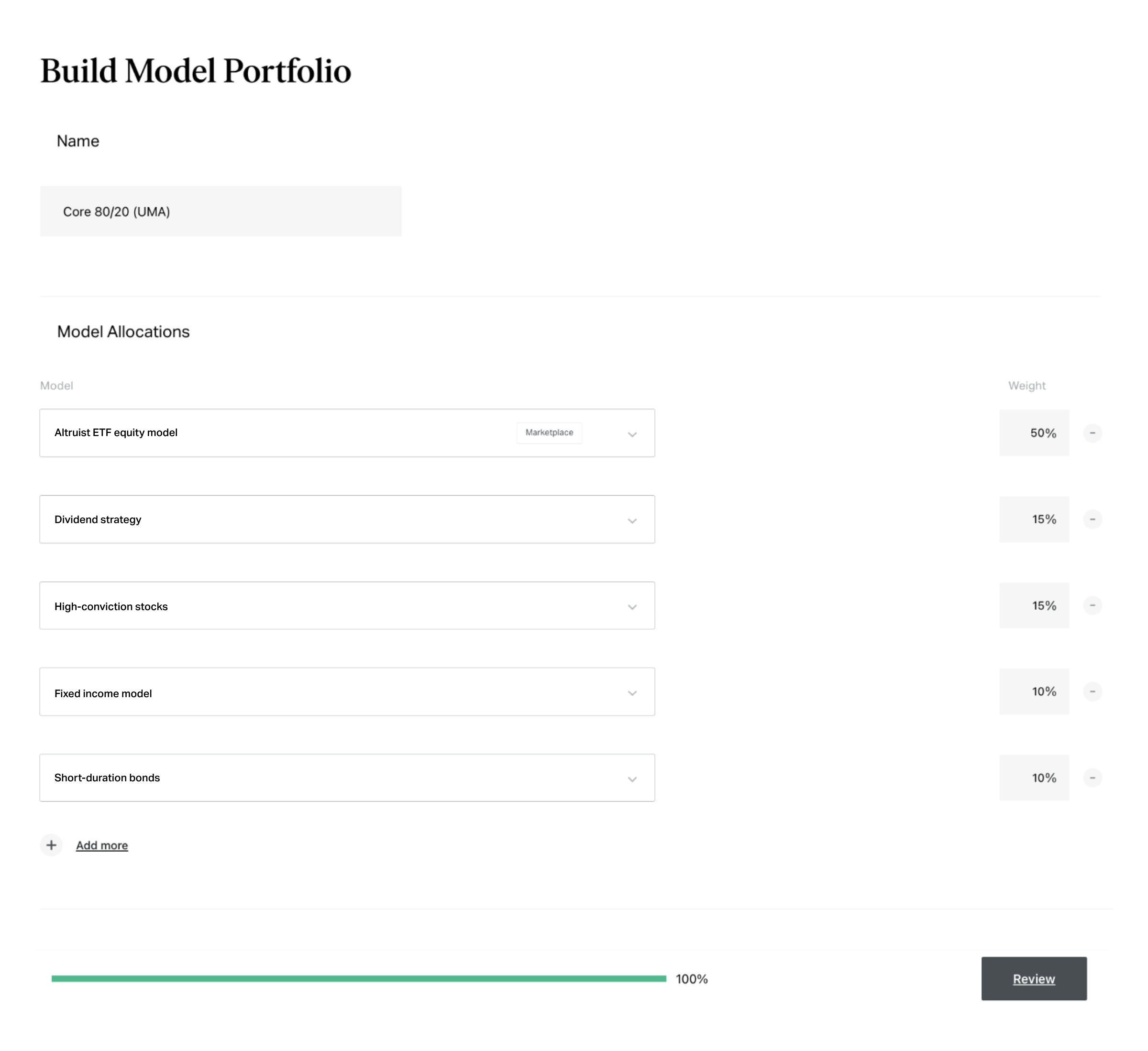 Build Model Portfolio Screenshot2x