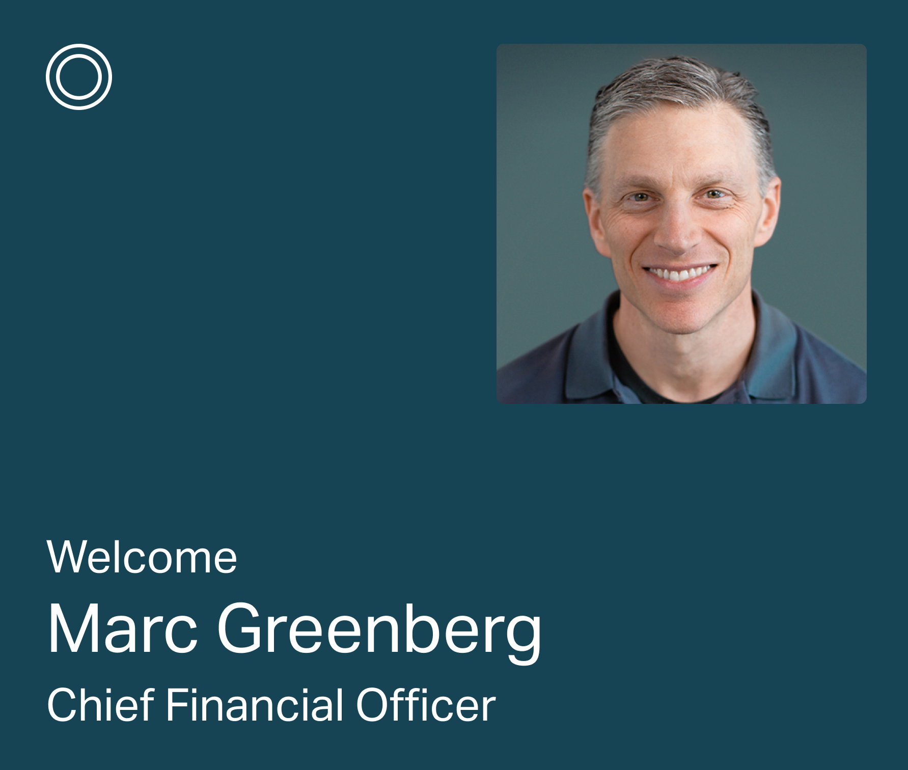 Welcome Marc Greenberg